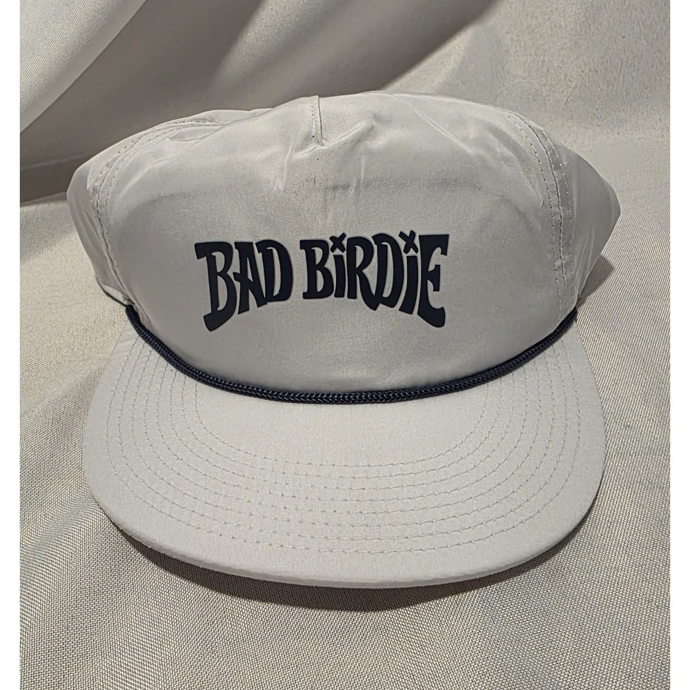 Bad Birdie BBH109-568-030 White w Blue Ripper Hat Men's Golf Hat. NWT. One Size